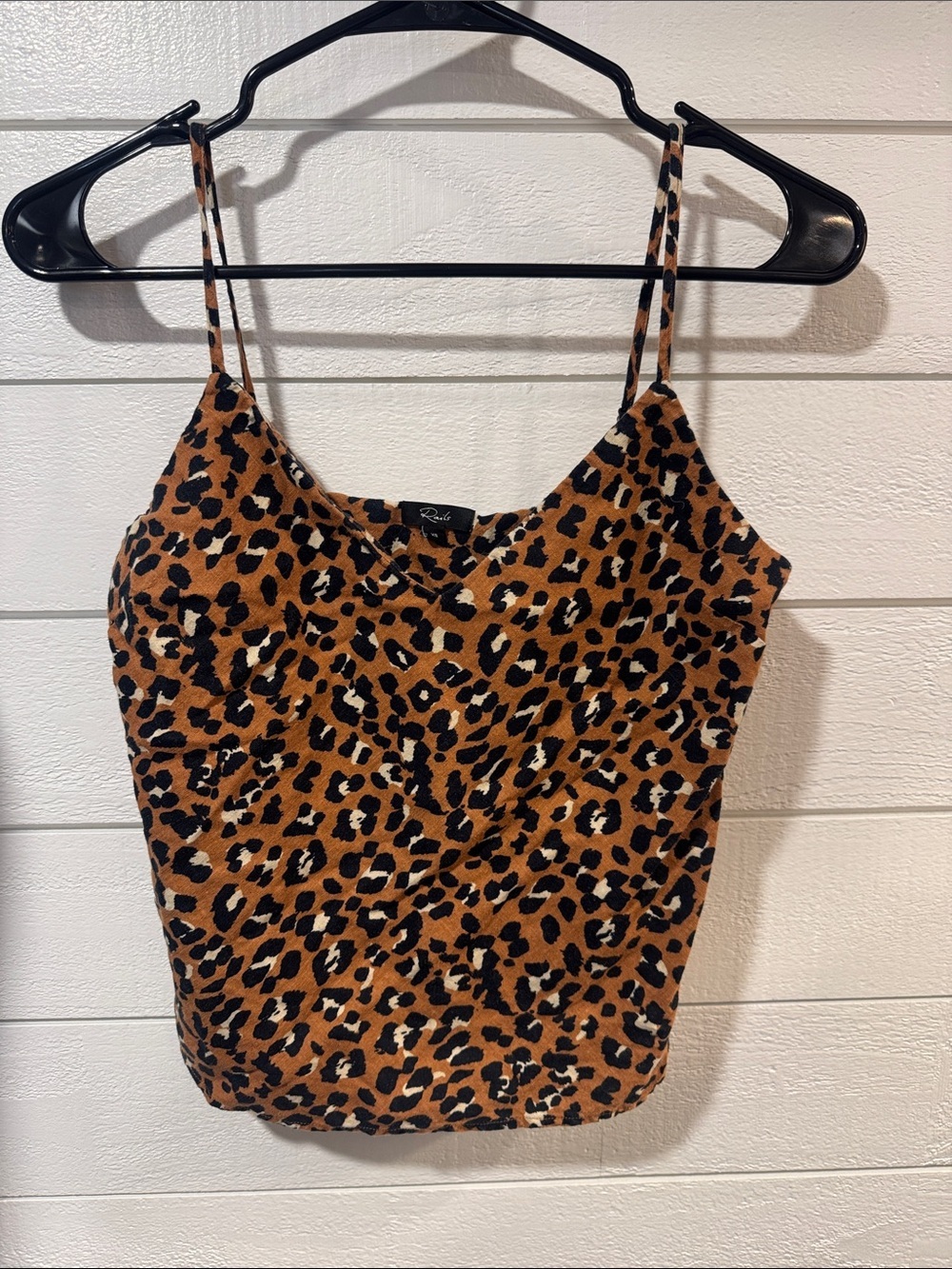 RAILS Leopard Print Cami Tank Top - Brown/Black- xs